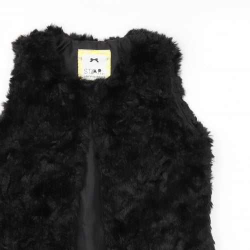 Julien Macdonald Girls Black   Gilet Waistcoat Size 8-9 Years