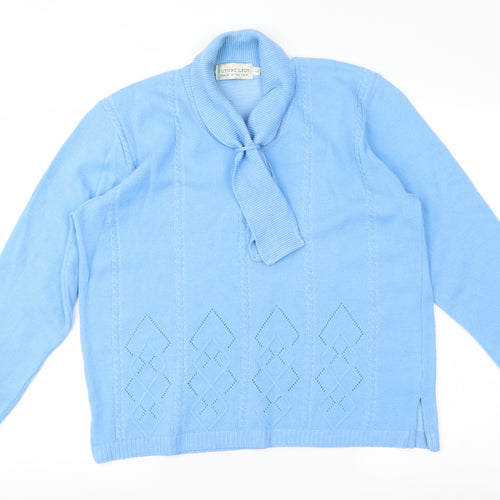 Future Lady Womens Blue   Pullover Jumper Size L