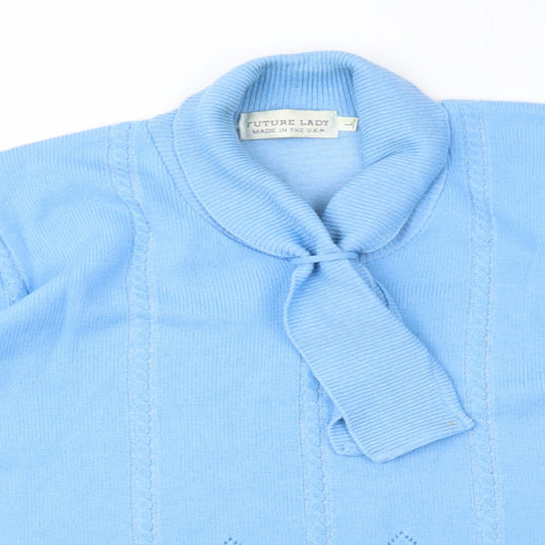 Future Lady Womens Blue   Pullover Jumper Size L
