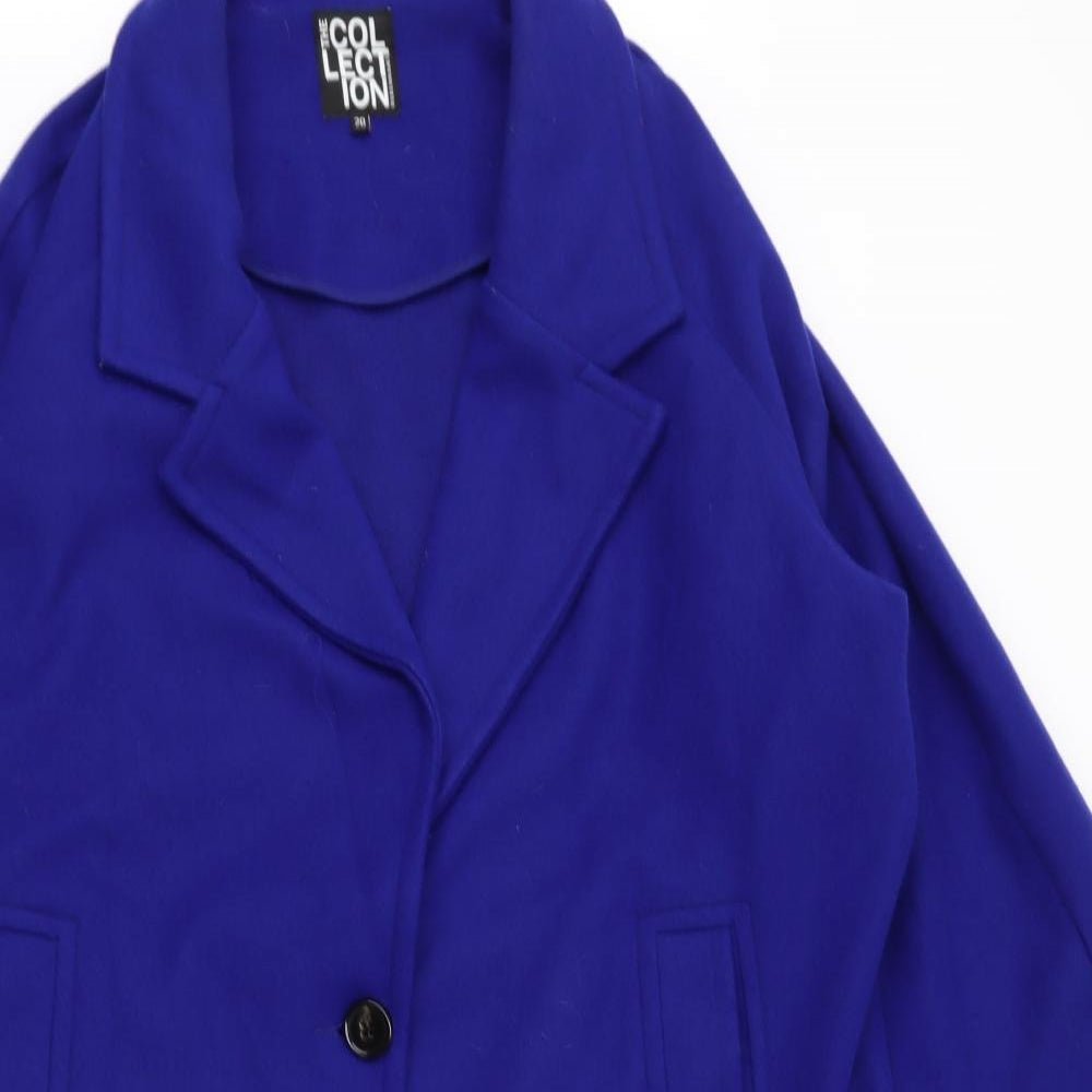 Debenhams Womens Blue   Overcoat Coat Size 20