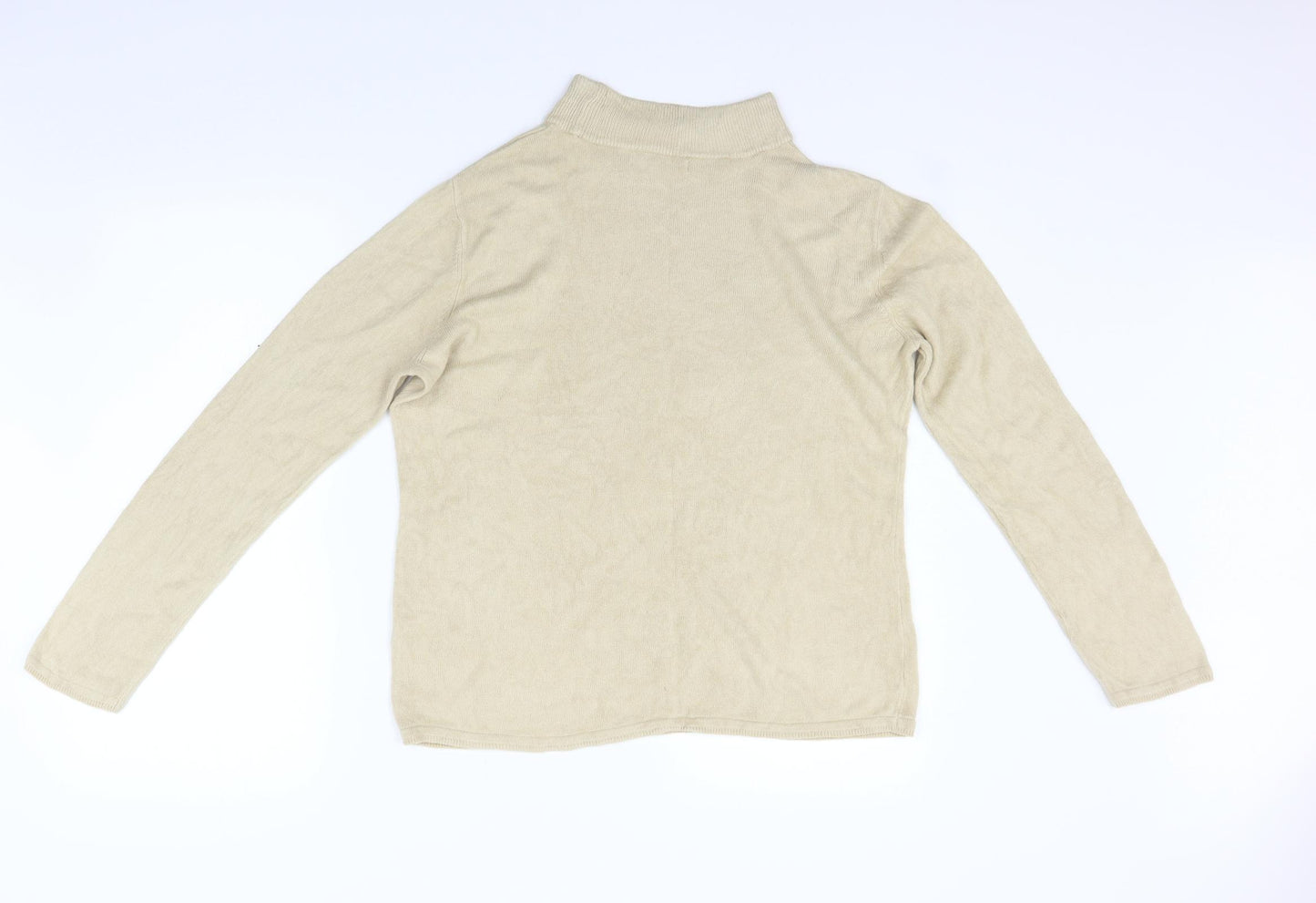 BM Womens Beige   Pullover Jumper Size M