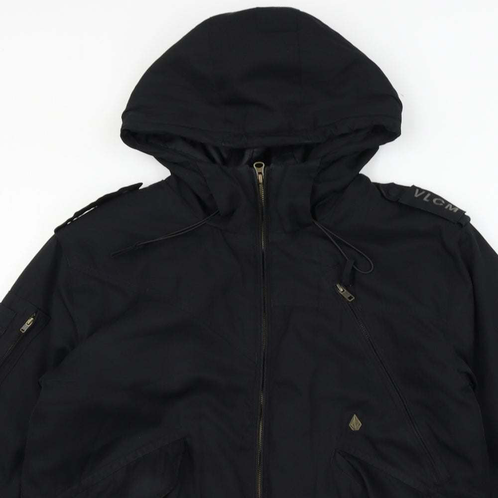 Volcom Mens Black   Jacket Coat Size M