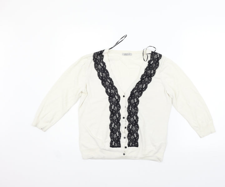 H&M Womens Beige   Cardigan Jumper Size M