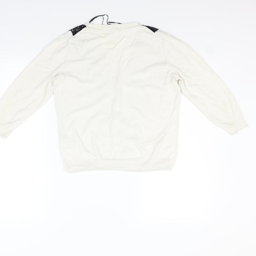 H&M Womens Beige   Cardigan Jumper Size M
