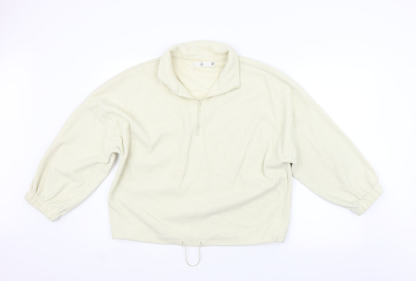 Missguided Womens Beige   Henley Jumper Size 12
