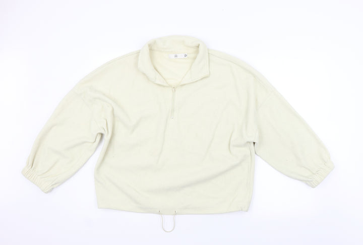 Missguided Womens Beige   Henley Jumper Size 12