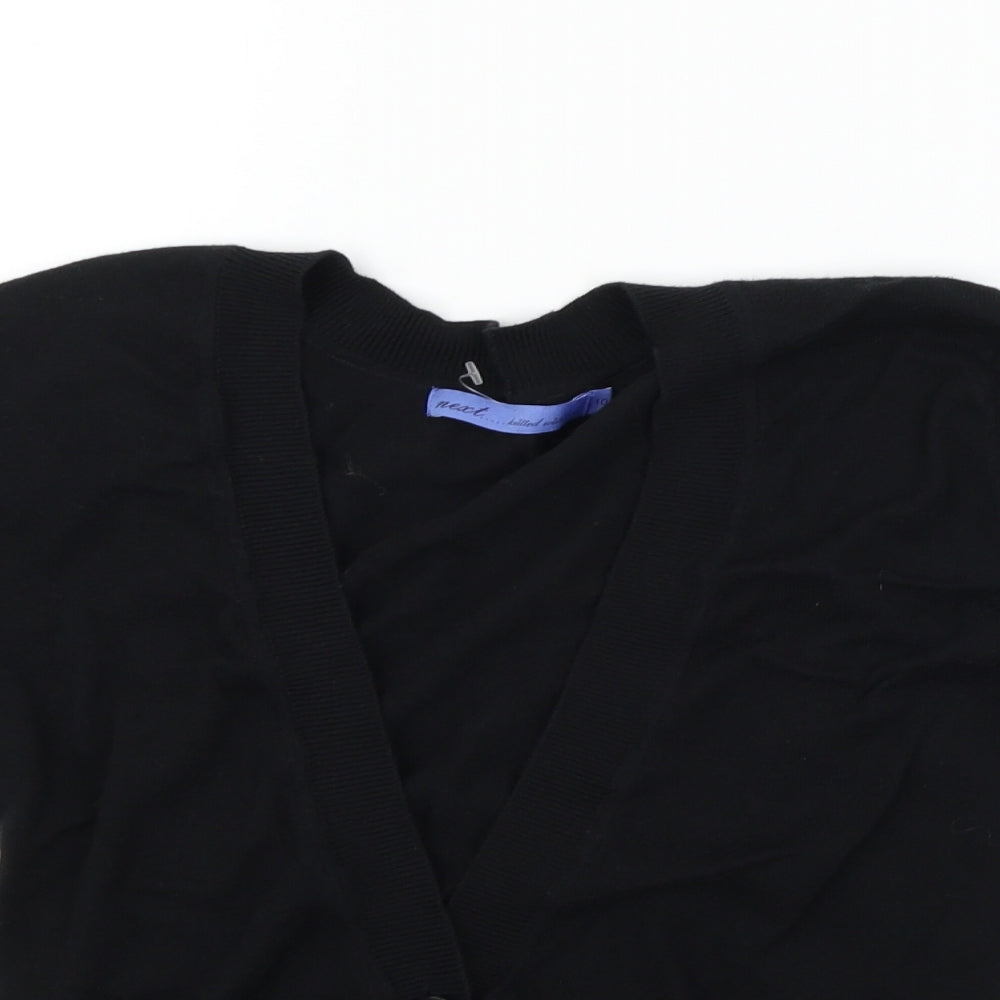 NEXT Womens Black   Cardigan Jumper Size 10