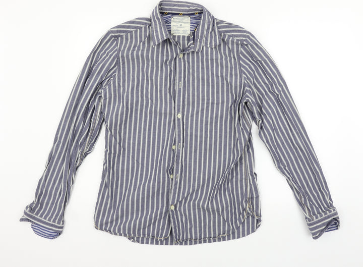 NEXT Mens Black Striped   Button-Up Size M
