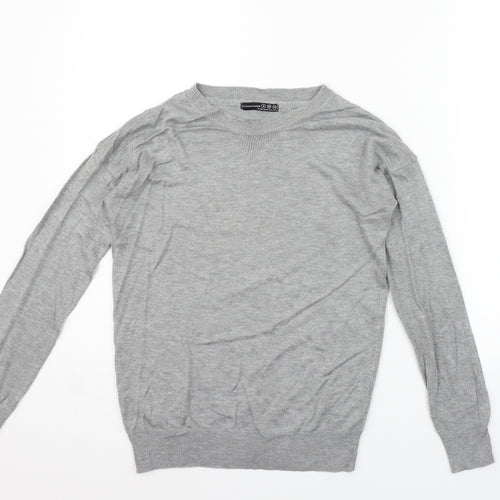 Atmosphere Womens Grey   Henley Jumper Size 8