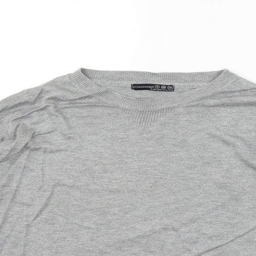 Atmosphere Womens Grey   Henley Jumper Size 8