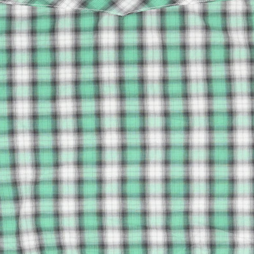 LOGG Mens Green Check   Button-Up Size L