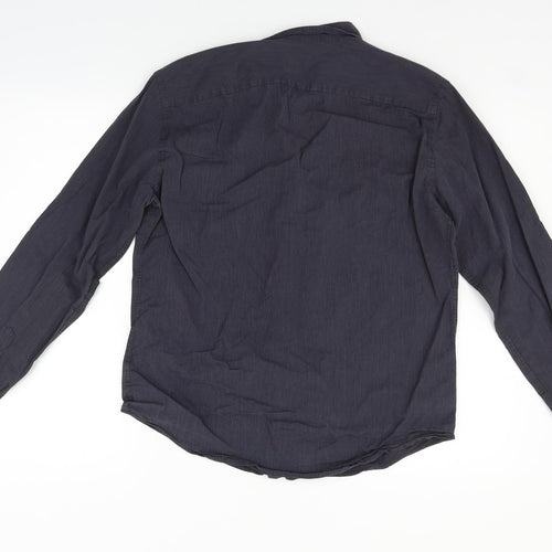 John Lewis Mens Grey    Button-Up Size M
