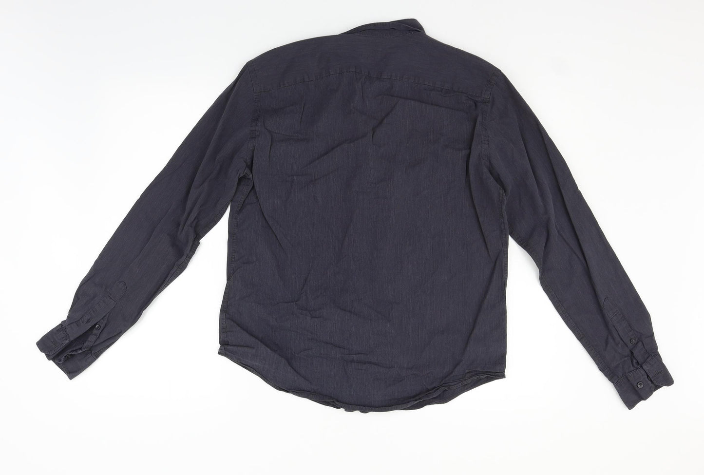 John Lewis Mens Grey    Button-Up Size M
