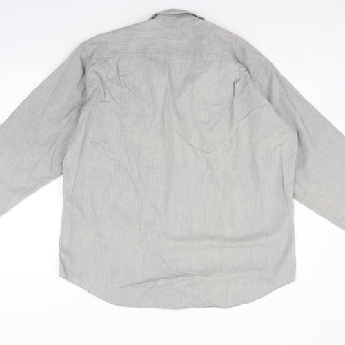 JONELLE Mens Grey    Button-Up Size L