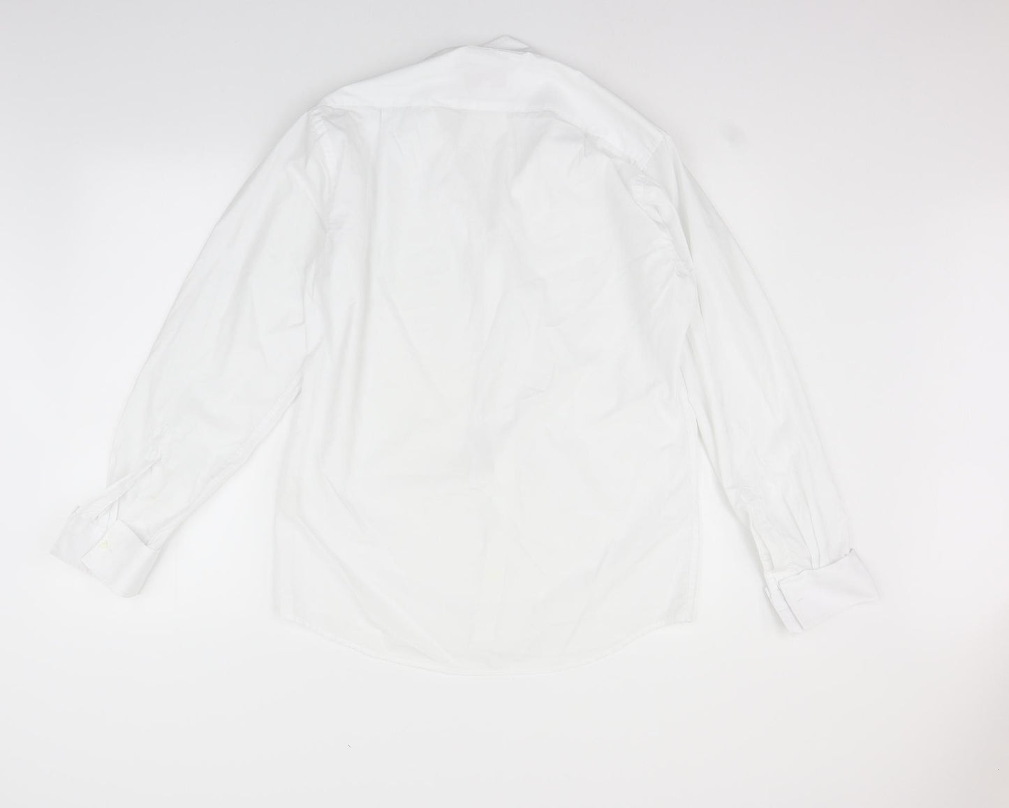 jean years Mens White    Button-Up Size 15.5