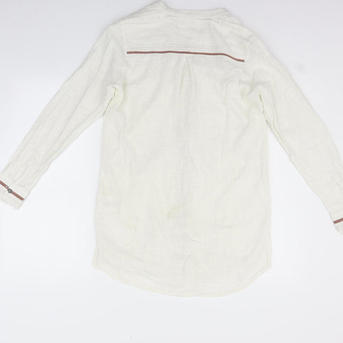 Cream Womens White   Basic Button-Up Size 10