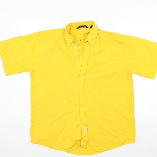 honest Womens Yellow   Basic Button-Up Size M