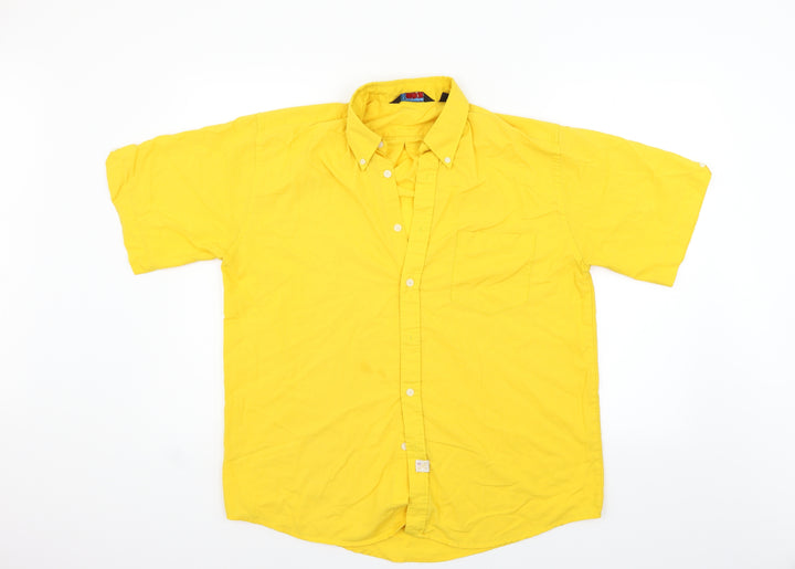 honest Womens Yellow   Basic Button-Up Size M