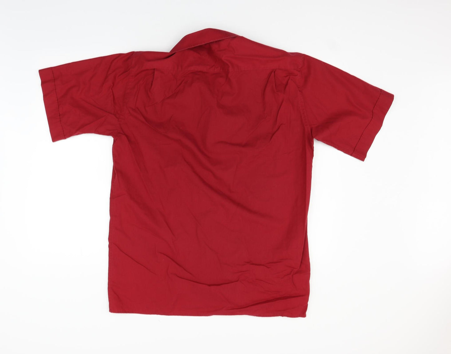 Eterna Mens Red    Button-Up Size 15.5