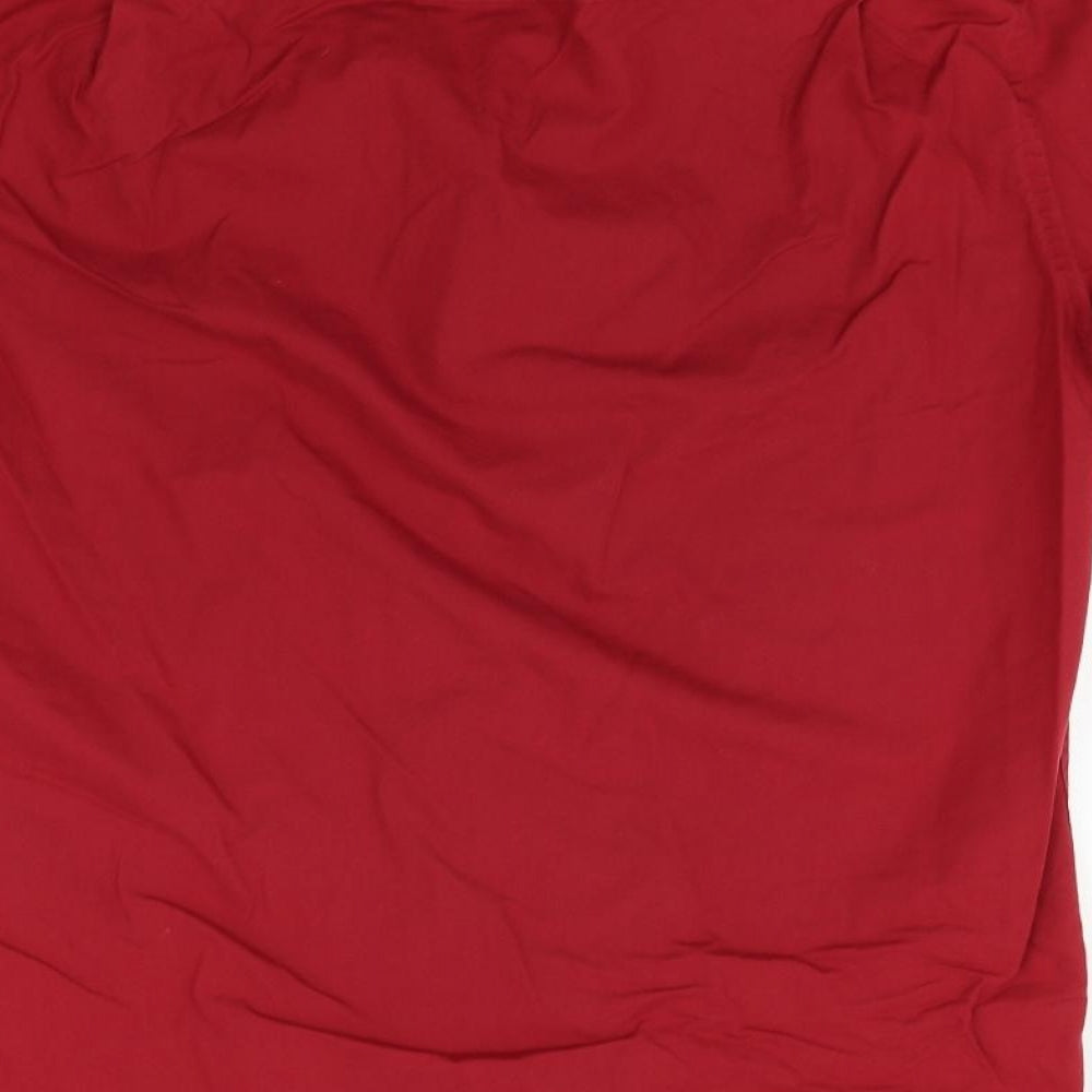 Eterna Mens Red    Button-Up Size 15.5