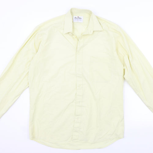 rocola Womens Yellow   Basic Button-Up Size L