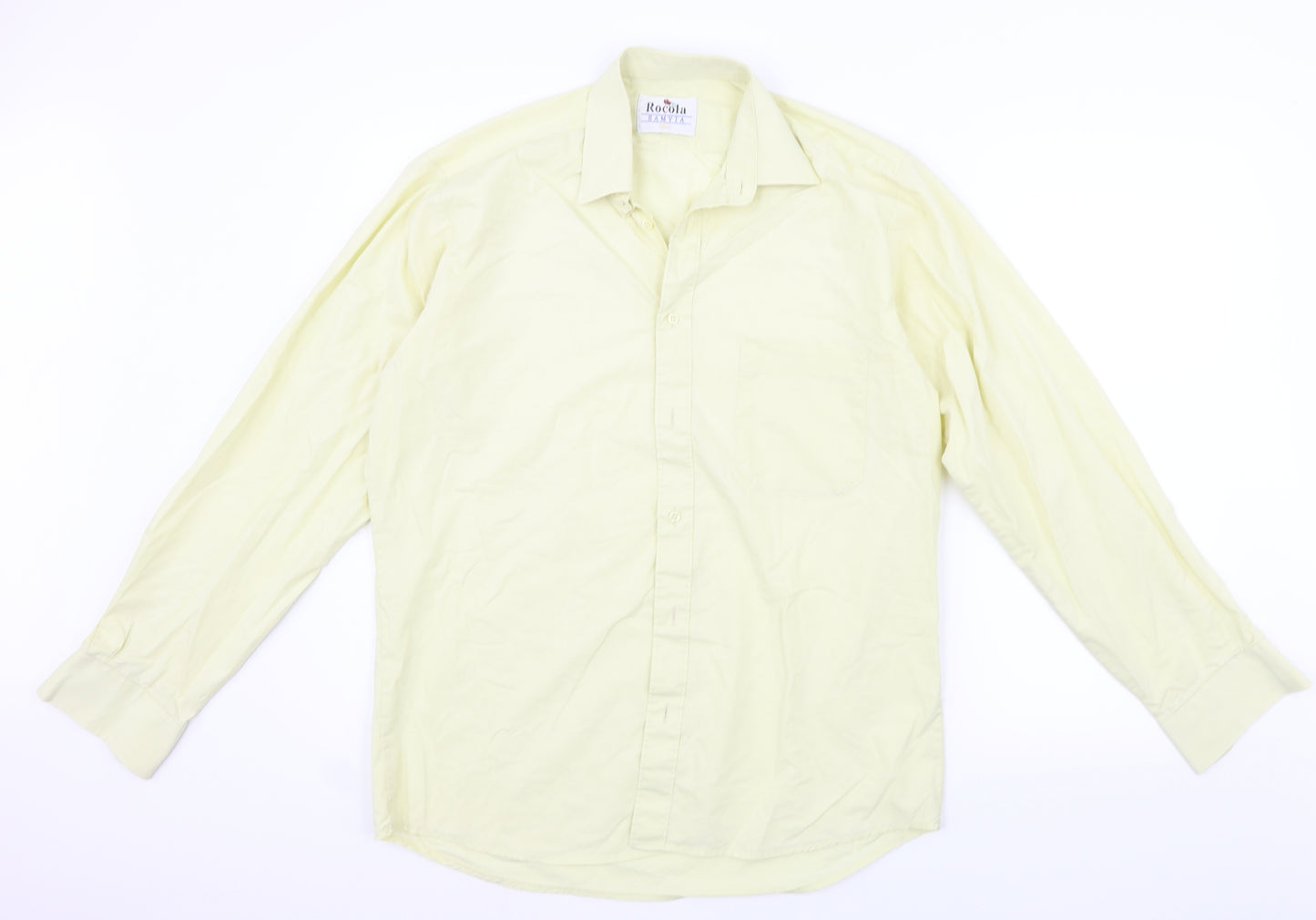 rocola Womens Yellow   Basic Button-Up Size L