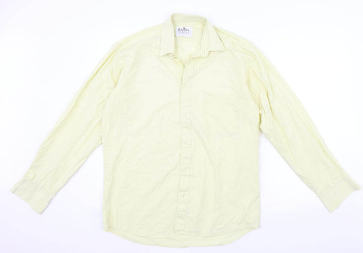 rocola Womens Yellow   Basic Button-Up Size L