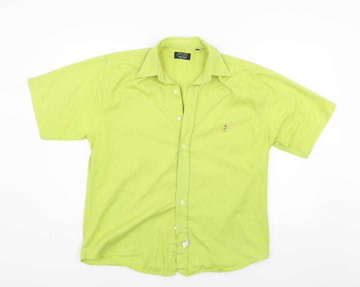 American Tradition Womens Green   Basic Button-Up Size M