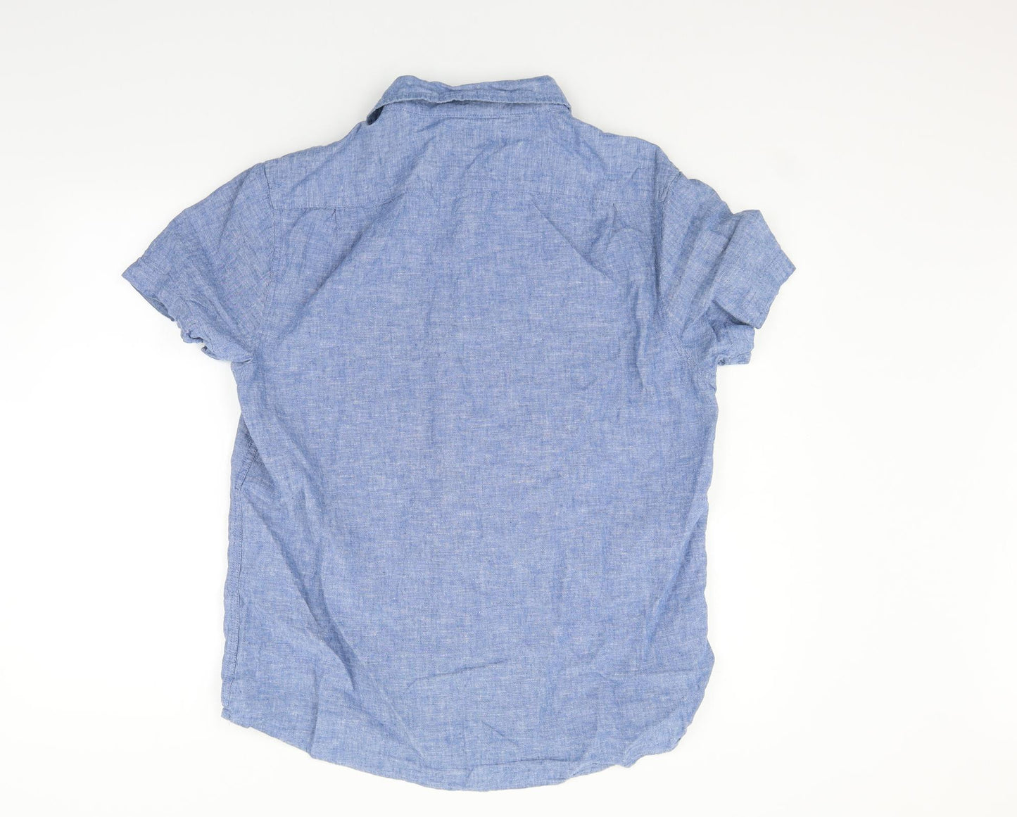 Cedar Wood State Womens Blue   Basic Button-Up Size L
