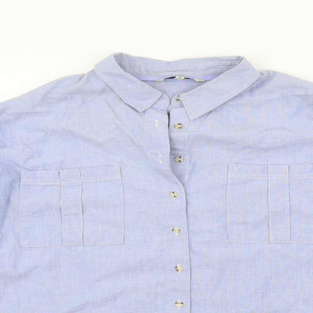 NEXT Mens Blue    Button-Up Size 16