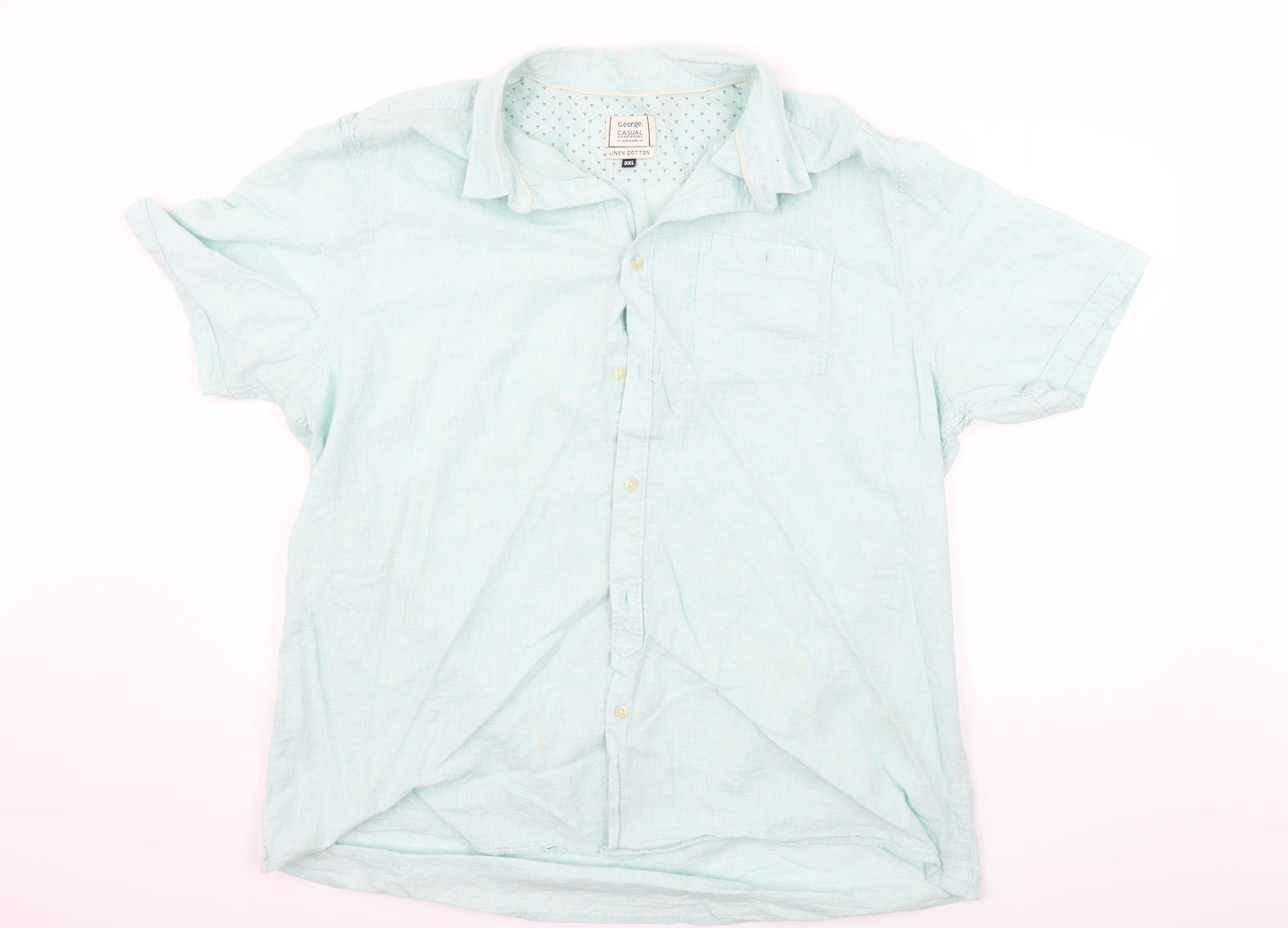 George Mens Green    Button-Up Size 3XL