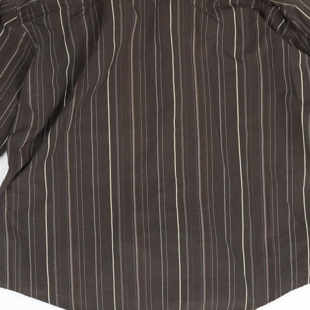 NEXT Mens Brown    Button-Up Size 16