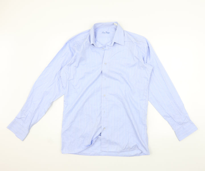 Louis Philippe Mens Blue    Button-Up Size 15