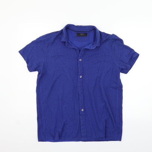 ACW85 Mens Blue    Button-Up Size L