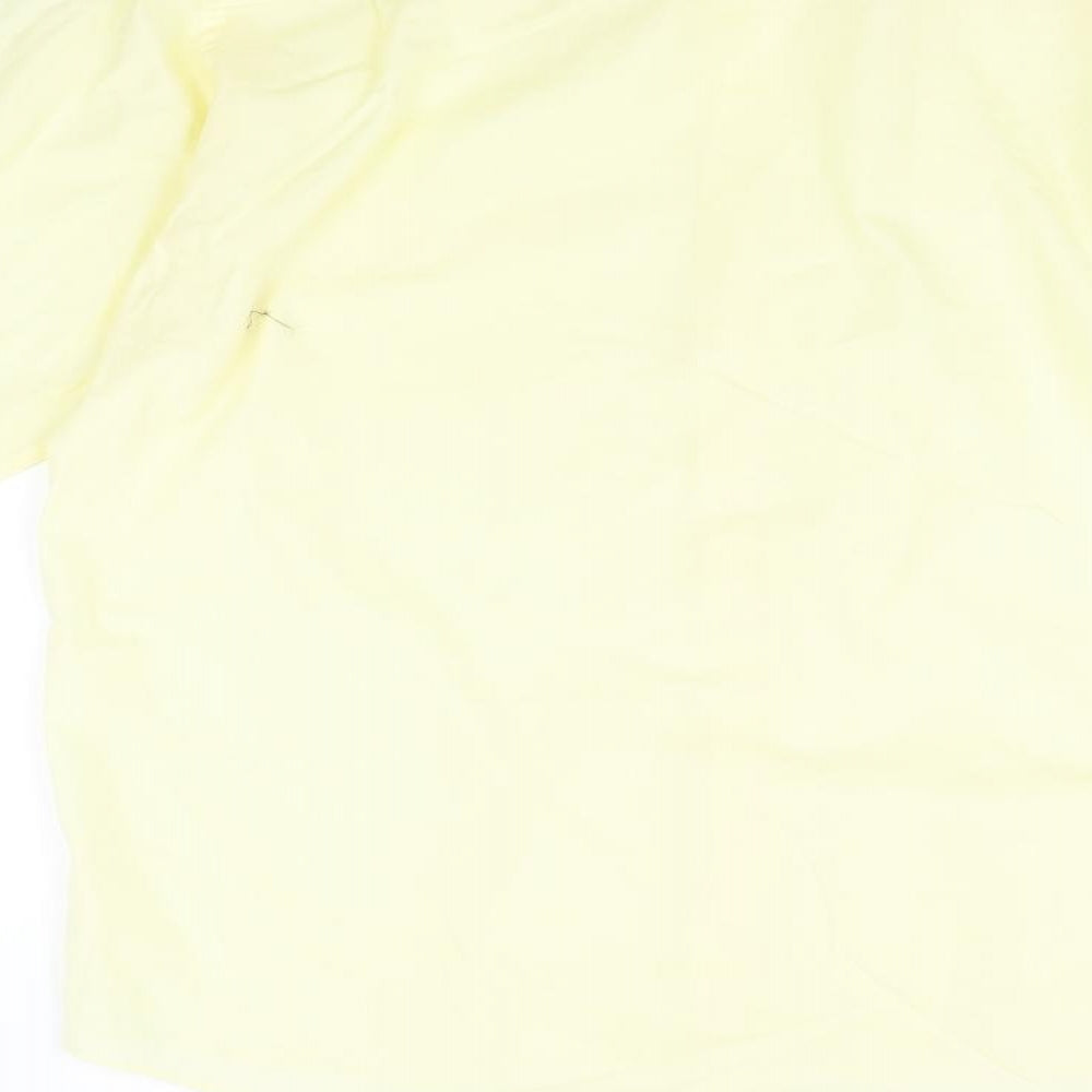 ENRO Mens White    Button-Up Size 16