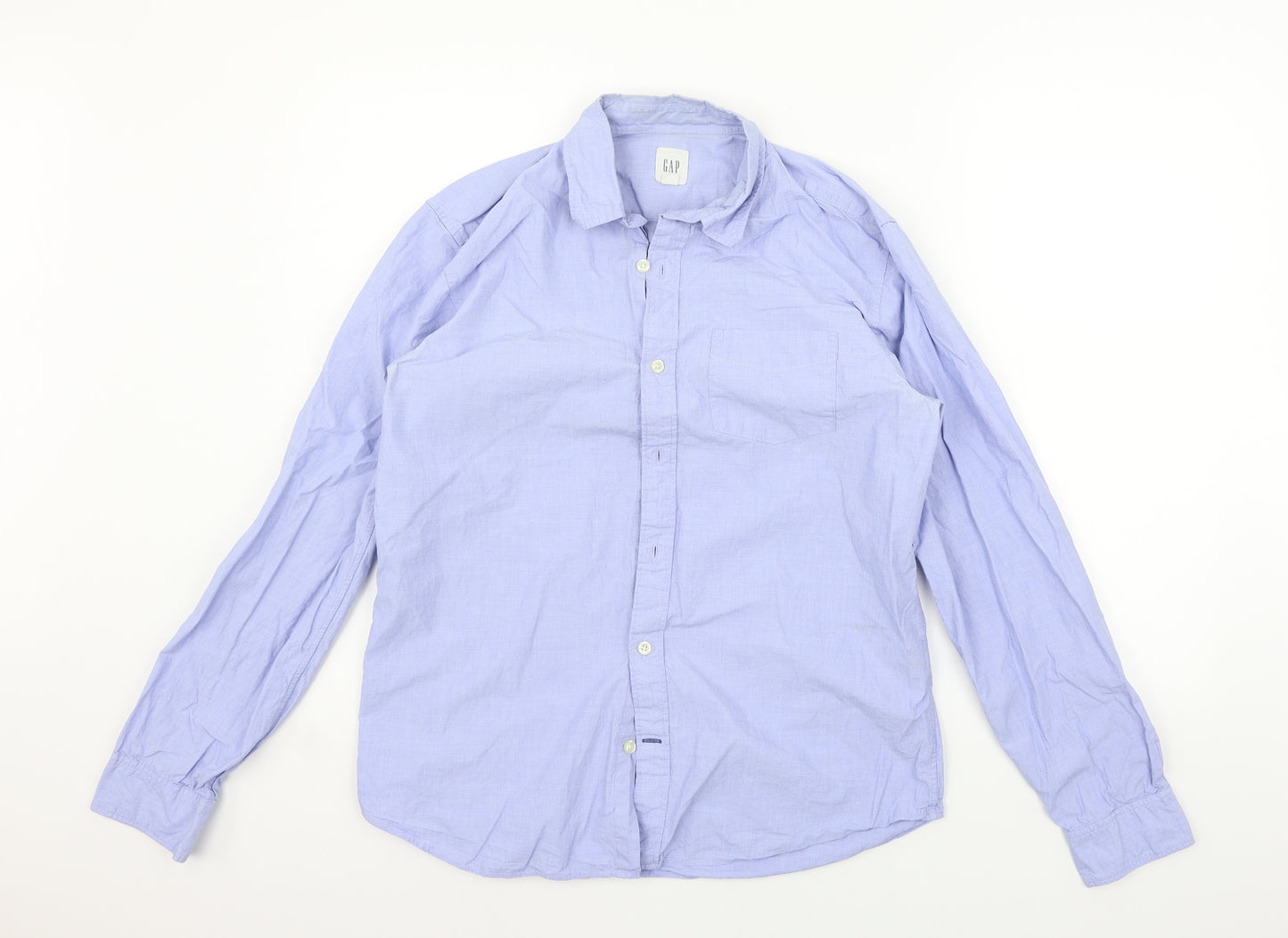 Gap Mens Blue    Button-Up Size M