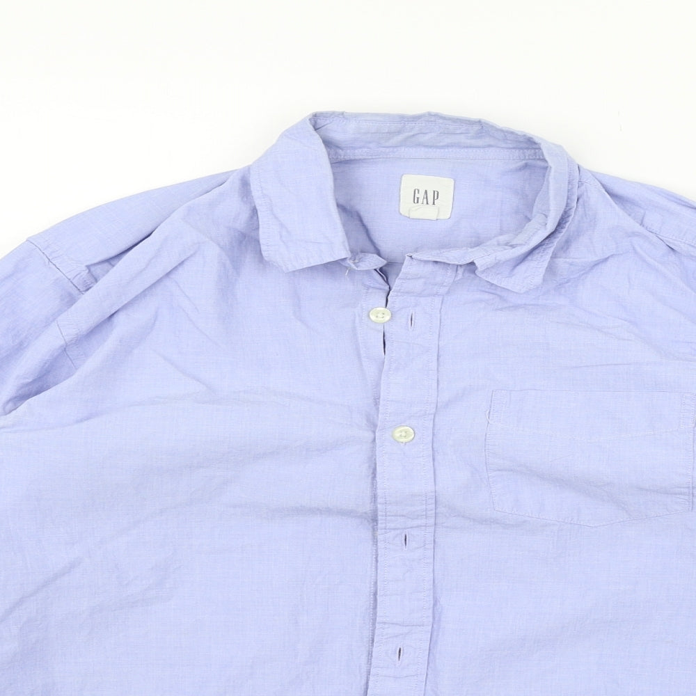 Gap Mens Blue    Button-Up Size M