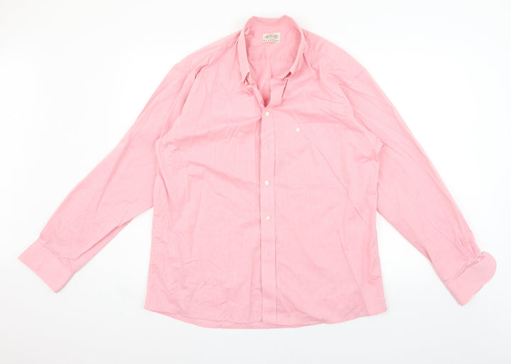 Eton Womens Pink   Basic Button-Up Size XL