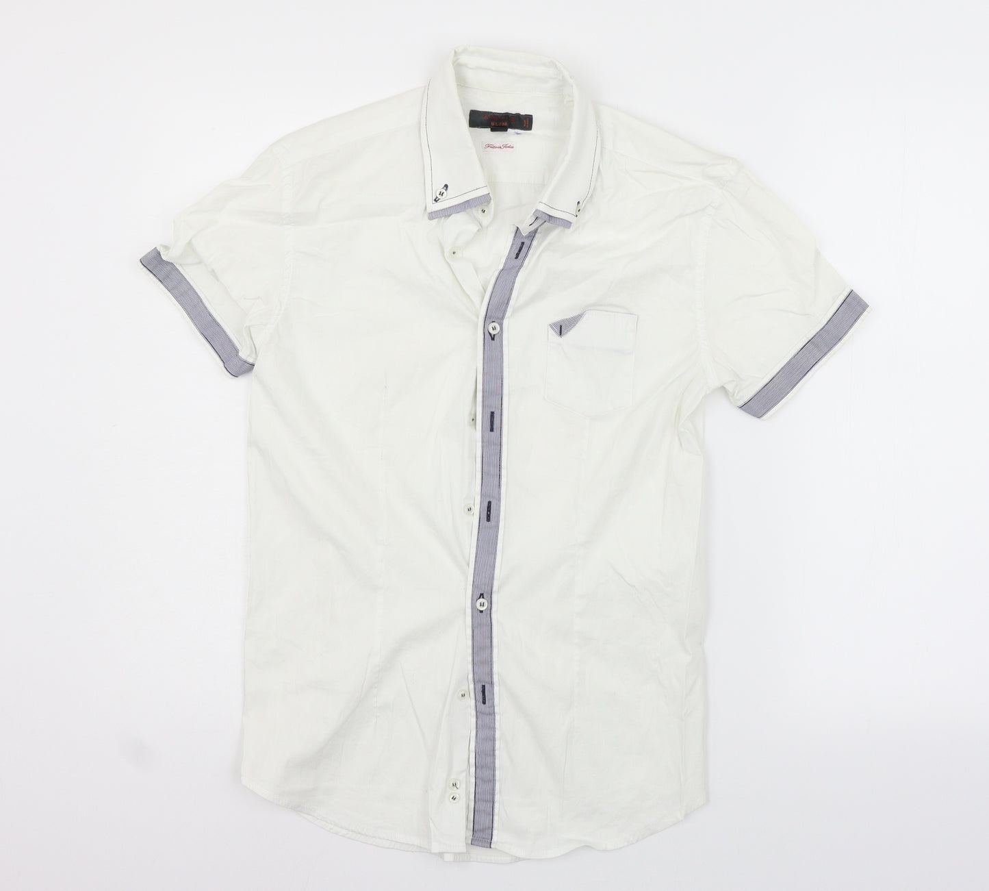 TIPo's Mens White    Button-Up Size M
