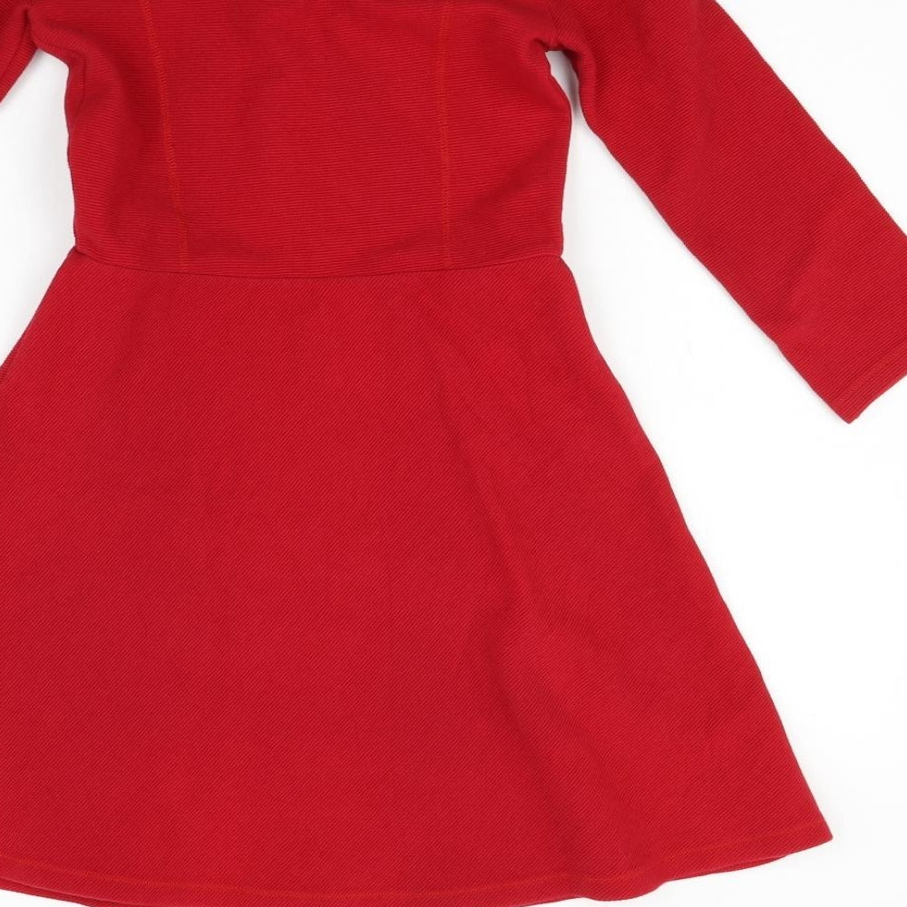 Jack Wills Womens Red   Fit & Flare  Size 8