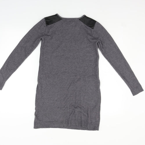 Primark Womens Grey   Jumper Dress  Size 2XS