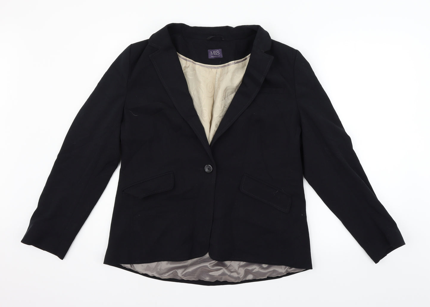 Marks and Spencer Womens Black   Jacket Blazer Size 16