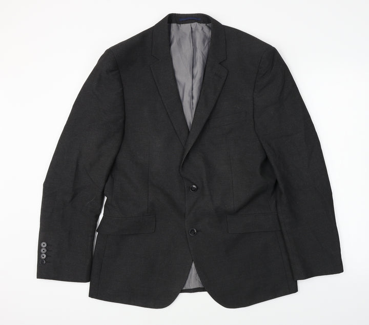 F&F Mens Grey Jacket Blazer Size 40