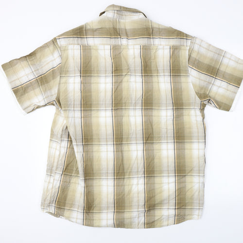 BHS  Mens Brown Check   Button-Up Size XL