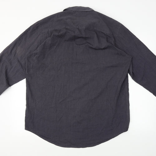 F&F  Mens Black    Button-Up Size 16