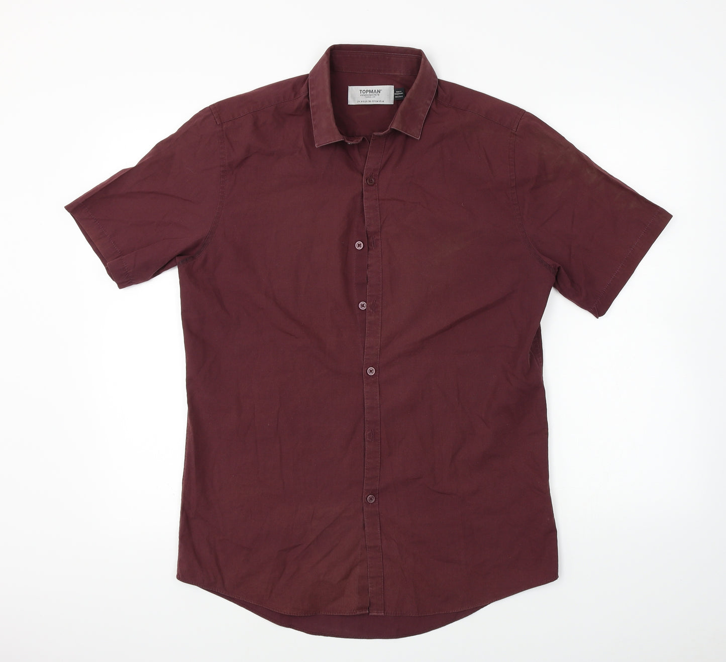 Topman  Mens Brown    Dress Shirt Size M