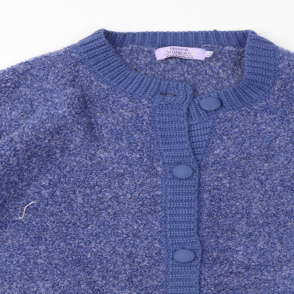 HONOUR MILLBURN   Womens Blue   Cardigan Jumper Size L