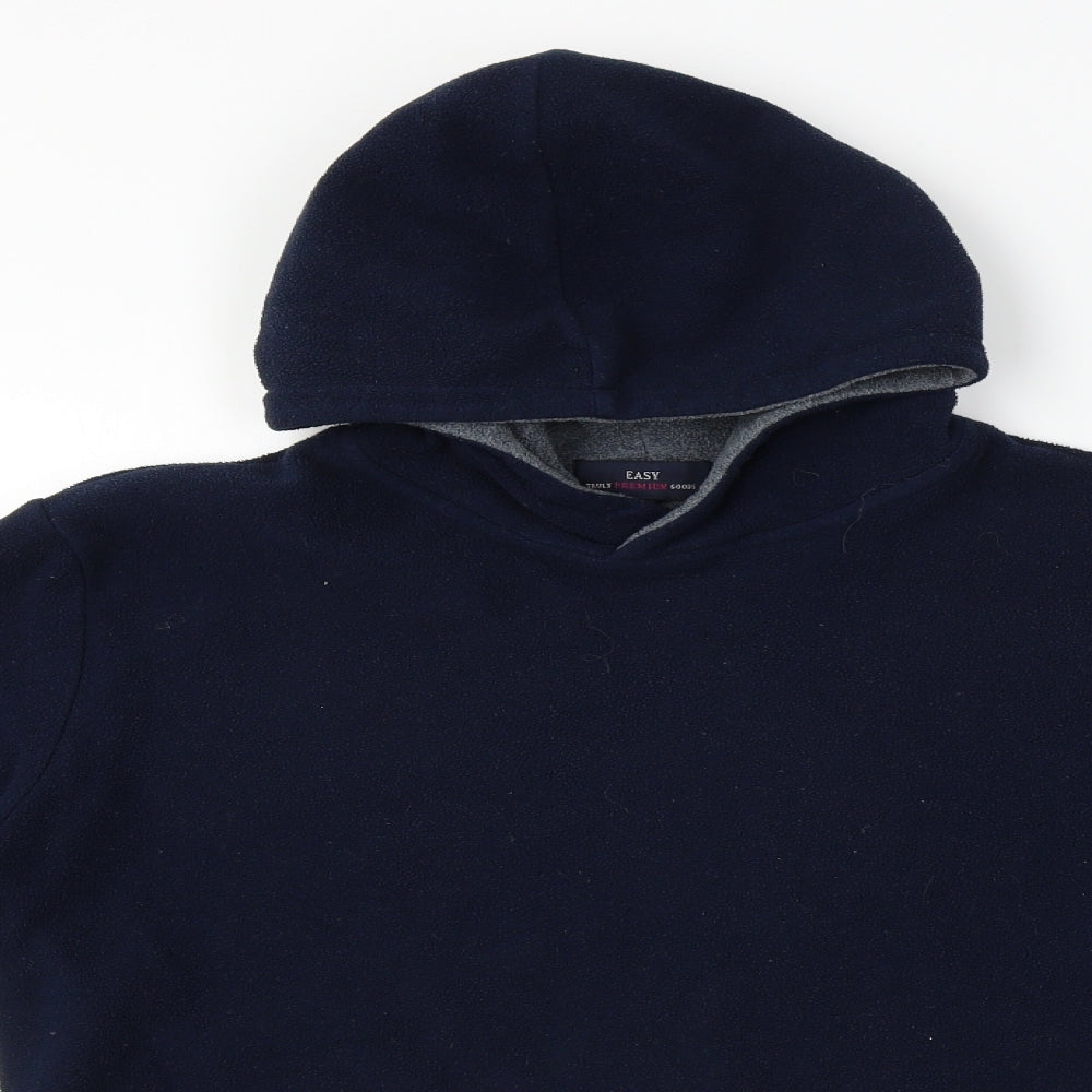 Easy  Mens Blue   Pullover Hoodie Size S