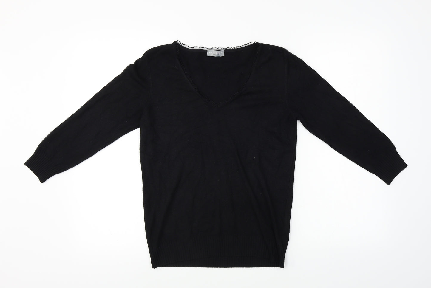 Per Una  Womens Black   Pullover Jumper Size 12