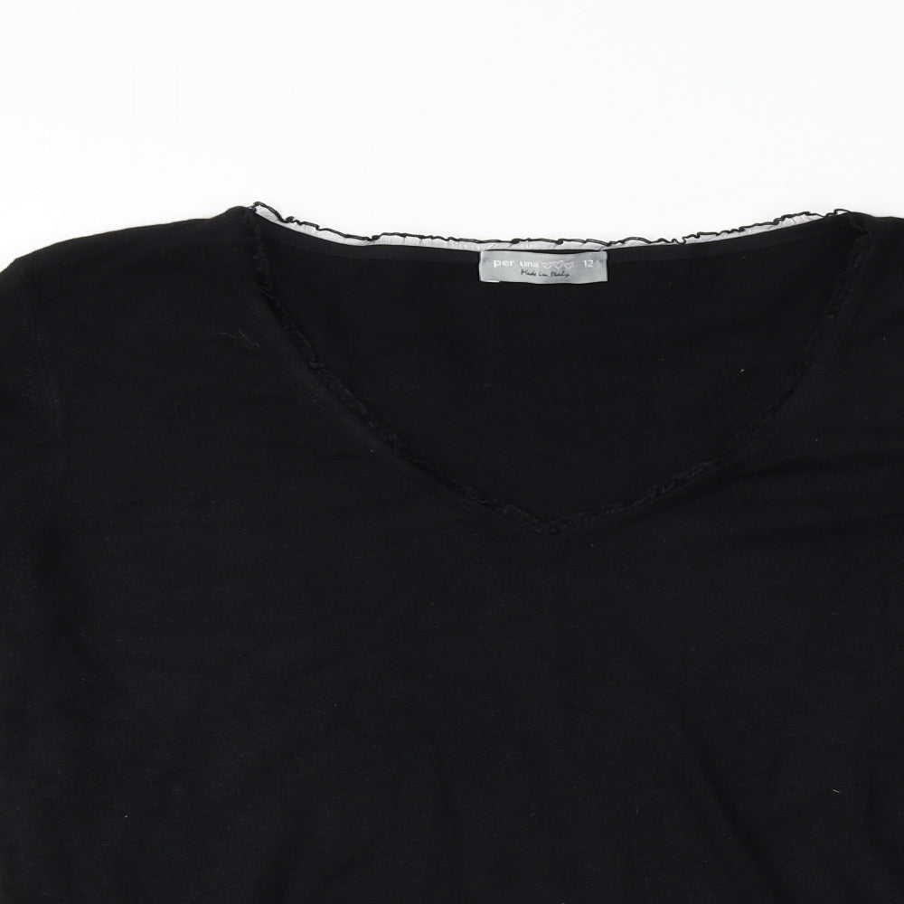 Per Una  Womens Black   Pullover Jumper Size 12